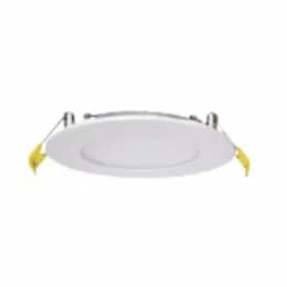 12W LED 6-in Frosted Round Slim Downlight, 120V, SelectCCT, 4PK