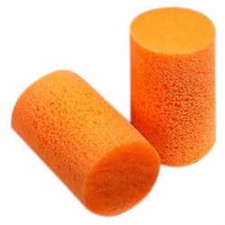 FirmFit Uncorded Earplugs, Orange, Polybag