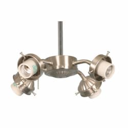 13W LED Light Kit w/ Bulbs, 4-Arm, Brushed Nickel