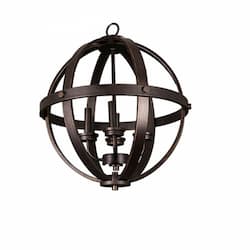 60W Hanging Entry Light, 4-Light, E12, Oil Rubbed Bronze