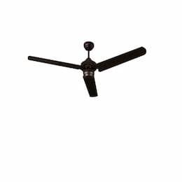 54-in Industrial Fan, 3-Speed, 3-Metal Blade, 5848 CFM, Matte Black