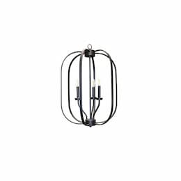 40W Victoria Medium Entry Pendant Light, 3-Light, Oil Rubbed Bronze