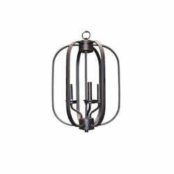 40W Victoria Small Entry Pendant Light, 3-Light, Oil Rubbed Bronze