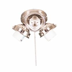 13W LED Turtle Light Kit, 3-Light, Brushed Nickel