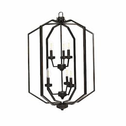 Paris Cage Pendant Light, 6-Light, Oil Rubbed Bronze