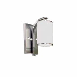 60W Lexington Wall Sconce, Clear Glass, Brushed Nickel