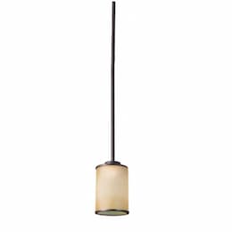 44-in 60W Lexington Mini Pendant, Clear Glass, Oil Rubbed Bronze