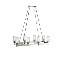 60W Sonora Island Pendant, 8-Light, 120V, Brushed Nickel