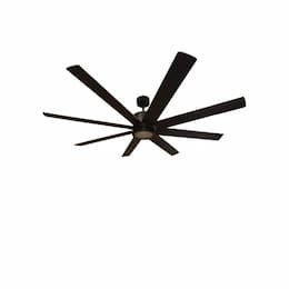 HomEnhancements 66-in Fan w/ Light Kit, 6-Speed, 8-Blade, 9432 CFM, Matte Black, 3000K