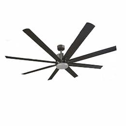 66-in Metro Fan w/ Light Kit, 6-Speed, 8-Blade, 9432 CFM, Matte Black