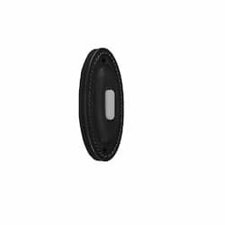 Doorbell Button, Large Oval, Matte Black