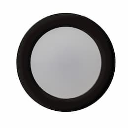 5/6-in 15W LED Disc Light, 1150 lm, 120V, 3000K, Matte Black