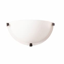 CFT Wall Sconce w/ Frosted Glass, 1-Light, E26, 120V, Matte Black 