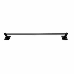 24-in Towel Bar, Square, Matte Black