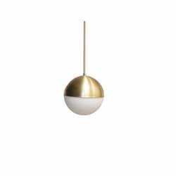 60W Oro Pendant Light, 1-Light, E26, Frosted Glass, Matte Gold