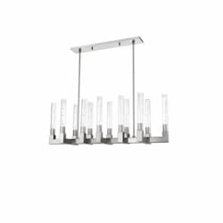 49-in 60W Roma Island LED Pendant Light, 12-Light, Nickel