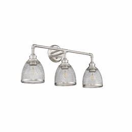 Amara Vanity Light, 3-Light, E26, 120V, Brushed Nickel