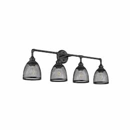 Amara Vanity Light, 4-Light, E26, 120V, Matte Black