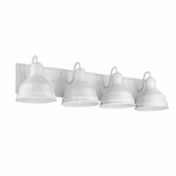 Gia Gooseneck Vanity Light, 4-Light, E26, 120V, Glossy White