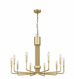 60W Alph Chandelier, 10 Light, Champagne Gold