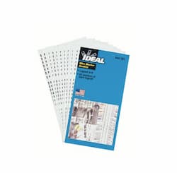 Assorted 0-9 Wire Marker Booklet, 45 each