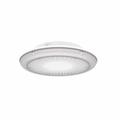 ILP Lighting 28W UFO Parking Garage Light w/ 5W Backup, Wide, 120V-277V, 3000K, WHT