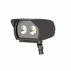 52W Medium LED Flood Light w/ Photocell, 6285 lm, 4000K, Black