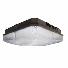 ILP Lighting 28W LED Canopy Light, Parking Garage Wide, 3819 lm, 120V-277V, 4000K