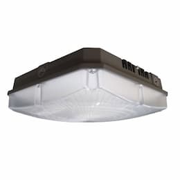 59W LED Canopy Light, Parking Garage Wide, 7602 lm, 347V-480V, 4000K