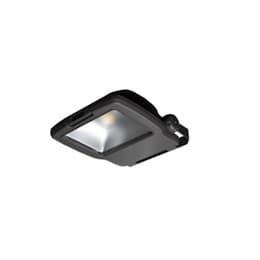 55W Medium LED Flood Light w/ Yoke Mount, 0-10V Dim, 120V-277V, 3000K, Bronze