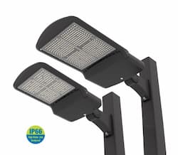 ILP Lighting 20-ft Pole w/ (2) 150.2/197.1W LED Area Light, T4, 120V-277V, 4000K