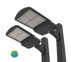 ILP Lighting 20-ft Pole w/ (2) 103.0/147.5W LED Area Light, T4, 120V-277V, 4000K