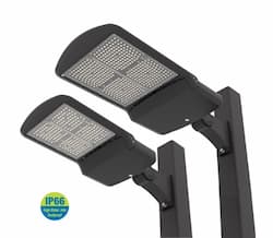 20-ft Pole w/ (2) 103.0/147.5W LED Area Light, T3, 120V-277V, 5000K