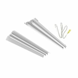 4-ft LED T8 Strip Retrofit Kit, 1-Lamp, Fixed Width, White Ballast