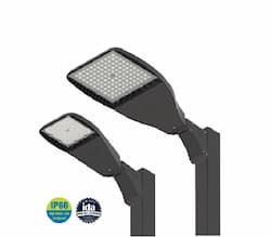 46W LED Flood Light w/ Slipfitter, Very Wide, 120V-277V, 3000K, Silver