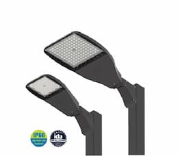 46W Flood Light w/ Adjustable Mount, Very Wide, 120V-277V, 3000K, BLK