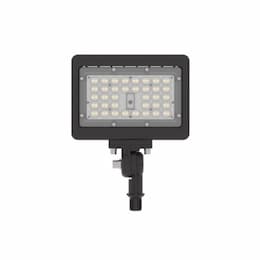 16W LED Compact Flood Light w/ Knuckle Mount, Wide, 120V-277V, Bronze