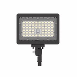 42W LED Compact Flood Light w/ Knuckle Mount, Wide, 120V-277V, Bronze