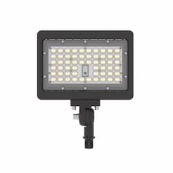 54W LED Compact Flood Light w/ Knuckle Mount, Wide, 120V-277V, Bronze