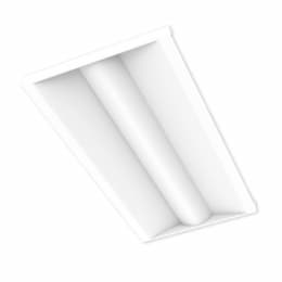 51W 2x4 Volumetric Troffer Light, 120V-277V, 6508 lm, 3500K