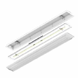 ILP Lighting 4-ft 18W LED Vapor Tight Retrofit Kit, 120V-277V, 3000K, White