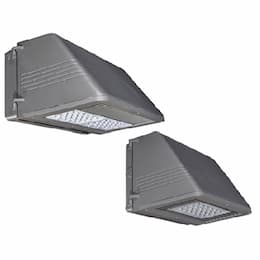 ILP Lighting 87W Wall Pack w/ 5W BB, Full Cut-Off, T2, 120V-277V, 3000K, Bronze