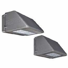 87W Wall Pack w/ 14W BBU, Full Cut-Off, T4, 120V-277V, 3000K, White