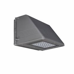 44W LED Wall Pack w/ 5W Backup, Full Cut-off, Type 2, 120V-277V, 40K