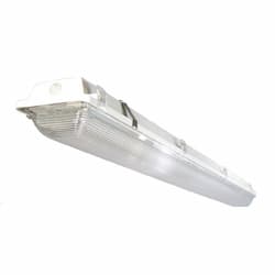 8-ft 80W LED Vapor Tight, Ribbed Clear Lens, Dimmable, 11433 lm, 120V-277V, 5000K