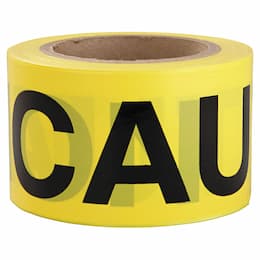 Intertape Polymer 3" X 300' Yellow Caution Barricade Safety Tape