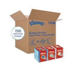 3-Ply Anti-Viral Pop-Up Box KLEENEX BOUTIQUE Facial Tissue