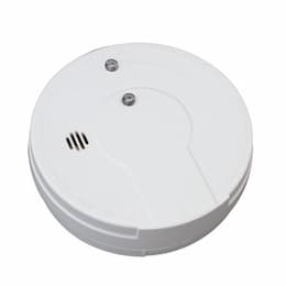 9V Micro Battery Operated Smoke Alarm Unit w/ 5" Base Plate