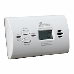 Battery Operated Carbon Monoxide Alarm with Peak Level Memory and Digital Display