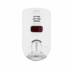 120V Plug-in Carbon Monoxide Alarm w/Exit Light, 10 Yr Sealed, Digital Display